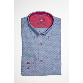 CAMISA OXFORD ESTAMPADO ANCLAS